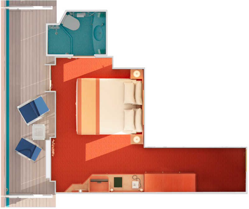 L Shaped Balcony
