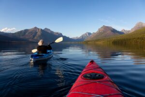 Kayaking in Glacier National Park Montana