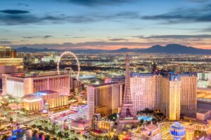 Ariel shot of Las Vegas, Nevada