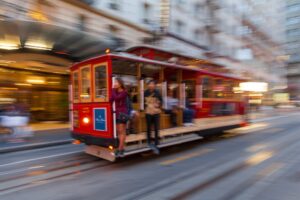 Tram in San Francisco California