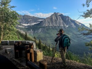 Photographer at Glacier National Park Montana