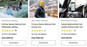 Glacier National Park Montana Activities